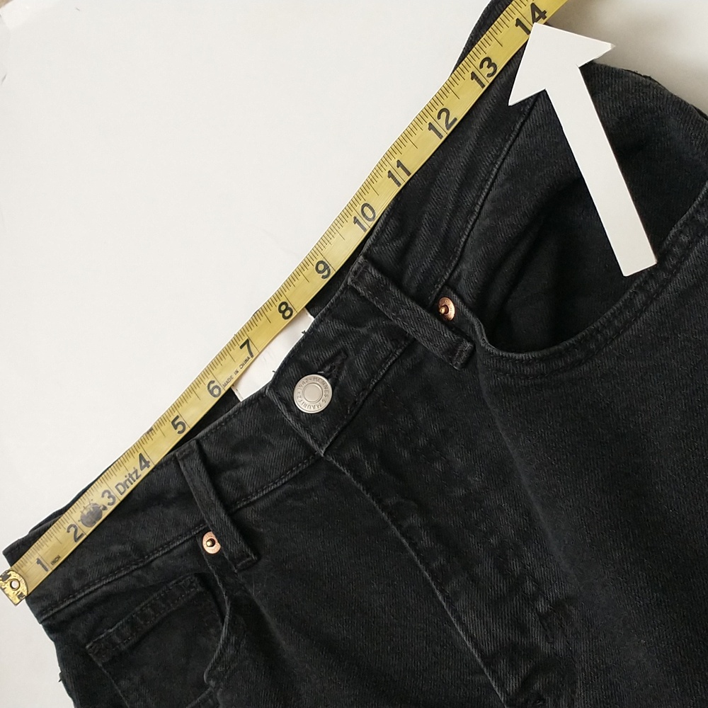 H&M Black Or Dark Gray Wide Leg Women's Jeans - Picture 11 of 14